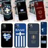 Greece Greek National Flag Case For iPhone 14 13 12 11 15 16 Pro Max X XR XS Max 14 Plus Soft Back Cover