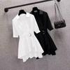 Women Blouses Summer Shirts Short Spring High Waist Long Sleeve Shirt Casual Elegant Work Slim Fit White Black Y2k Top