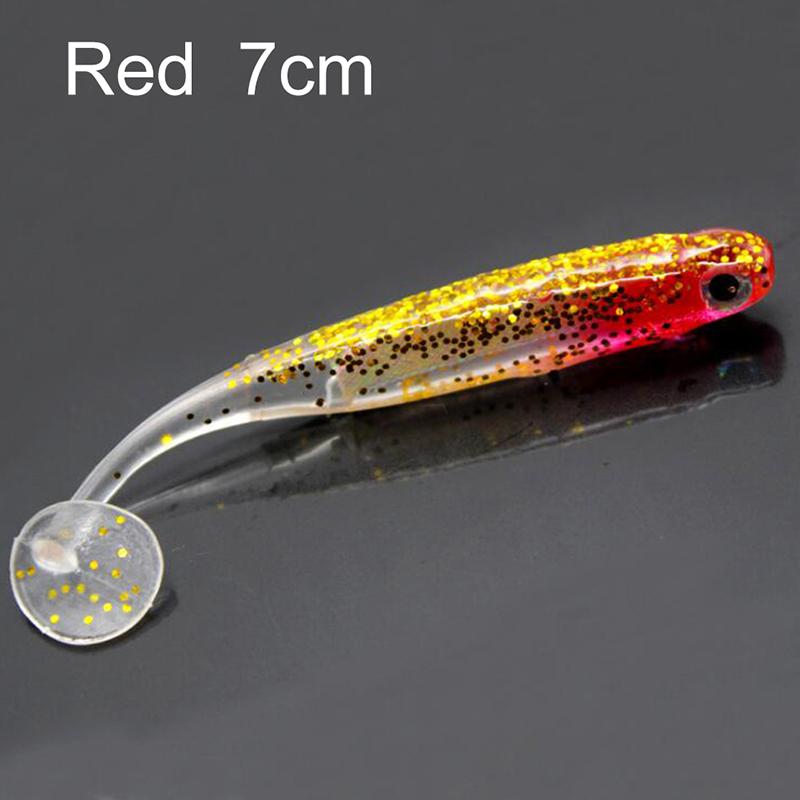 Angeln Weicher Köder T Schwanz Künstliche Pailletten Schaukel Silikon Spinner Karpfen Bass Köder