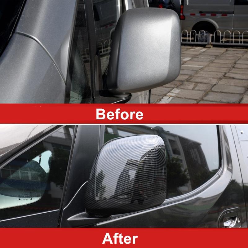 Für Nissan NV200 2018 Zubehör 2x Seitenflügel Rückspiegel Abdeckkappen Dekoration