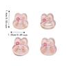 30pcs Transparent Cute Rabbit Button DIY Clothing Sewing Buttons Bunny Buttons  Sewing Supplies