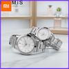 Couples Quartz Watches Luminous Steel Band Matching Timepieces Fashion Gift Him Her Valentine Anniversary Present