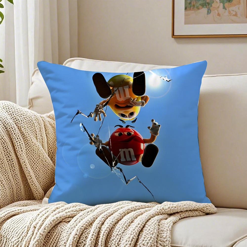 brand playful MMs Cushion Cover Pillowcase Antidustmite living Room Sofa Decor Cushion Room