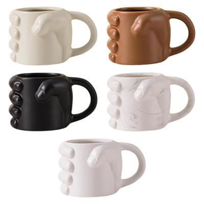 Fist Shaped Coffee Mug Ceramic 300ml Coffee Lover Gift Modern for Home Office for Men and Women Water Drinking Mug Milk Mug