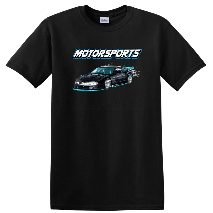 Motorsports Racing Car T Shirt Graphic Tee for Auto Enthusiasts and Fans