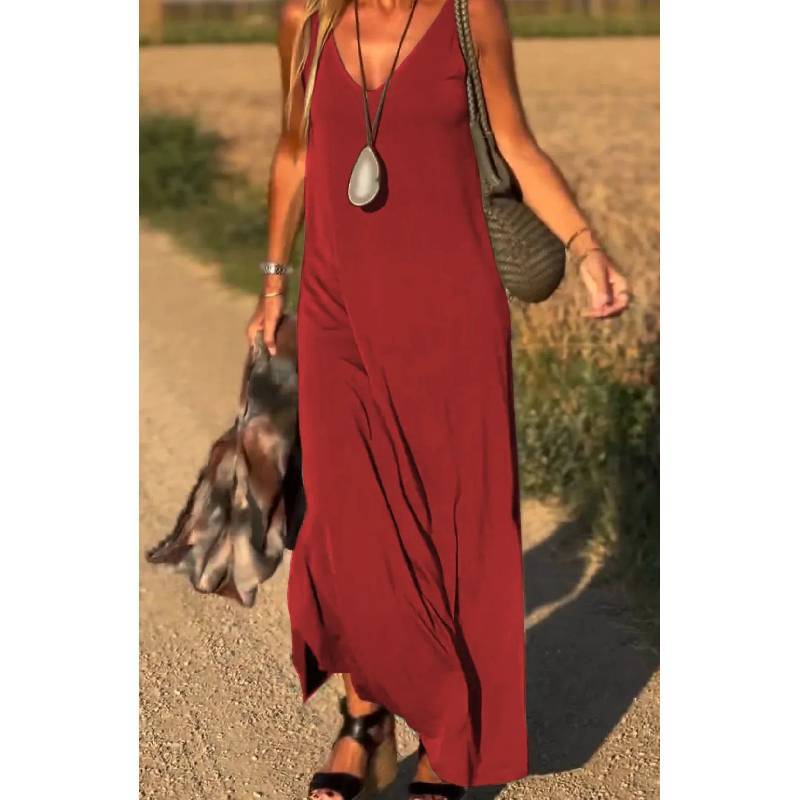 Womens Summer V Neck Tank Dress With Stripes And Beads For Casual Travel