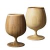 Brandy Vessel Glasses, 250ml, Pair, Bamboo, Dishwasher Safe, White/Brown, RV-117WB
