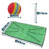 Golf Practice Mat with Balls, Soft Material, Durable, and Suitable for Swinging (Light Green)