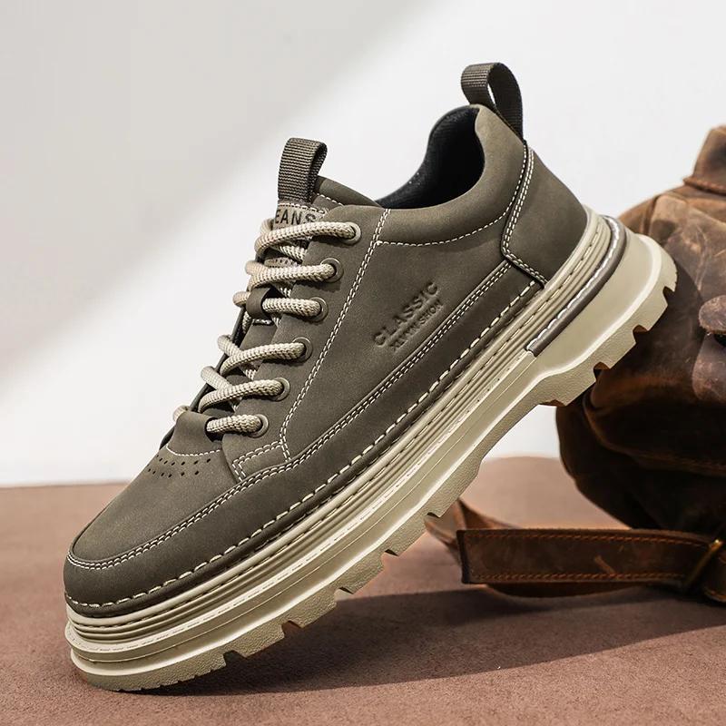 

Новая Мода Дизайнерские Мужские Оксфорды Деловая Мужская Повседневная Обувь Мужская Формальная Мужская Высокого Качества Уличная Мужская Рабочая Обувь 44 хаки