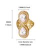 Fashion Personalized Petal Water Drop Ring, Women's Micro-inlaid Zircon Light Luxury Index Finger Ring, High-end Niche Design