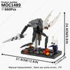 MOOXI Movie Game Scene Spaceship Gun Vehicle Model MOC Brick DIY Assembled Building Blocks Collection Toy Children Birthday Gift