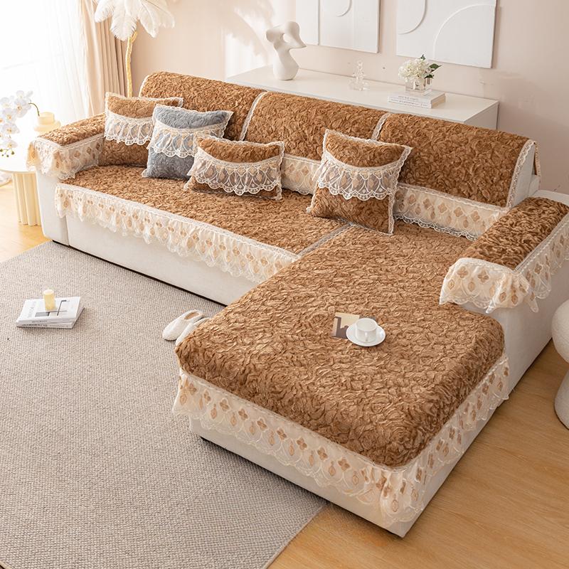 Sofa Cover Cloth High Sense Four Seasons Universal Non-Slip Sofa Cover Full Covered One Piece Simple All-Inclusive Sofa Cover