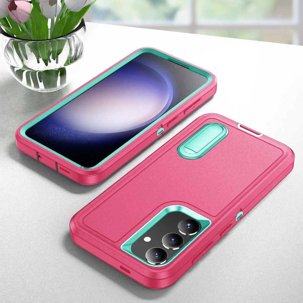 Kickstand Durable Armor Cases for Samsung Galaxy S25 Plus Edge S24 Ultra S23 FE S22 Case