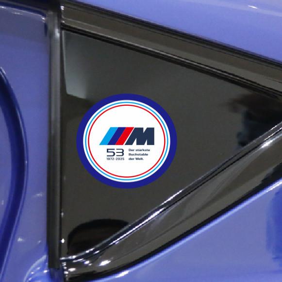 lhjzw4 Applicable to BMW 53rd Anniversary Window Stickers New 3 Series 4 Series 5 Series iX3X4X5 Body Latte StickersDecorative Supplies