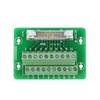 IDC20P 20Pin Male Header Breakout Board Terminal Block Connector PLC Interface with Bracket