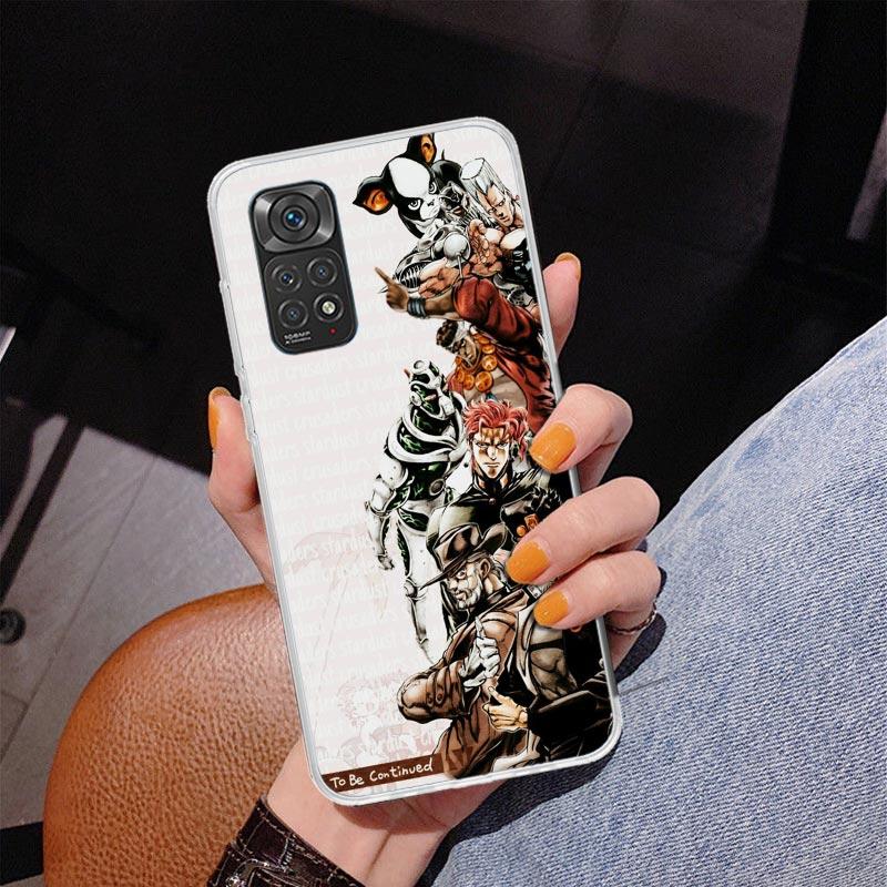 JoJo's Bizarre Adventure Stardust Crusaders Phone Case For Xiaomi Redmi Note 15 14 13 12S 12 11 Pro Plus 14S 11S 11E 10 10S 11T