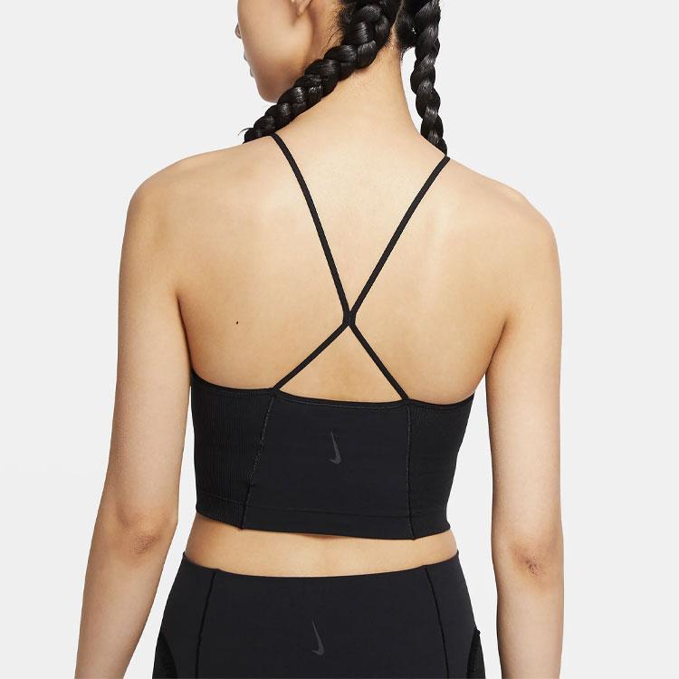 Nike Solid Color Yoga Tank Top Women tops Black CU5370-010