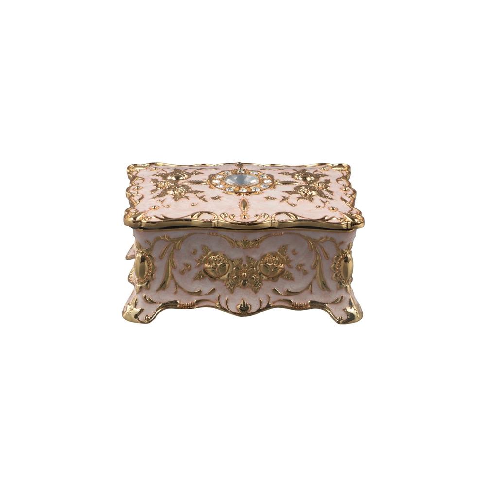 Metall Luxus Vintage Retro High-End Schmuckschatulle Schmuckkästchen Organizer Aufbewahrungsbox Kosmetikbehälter