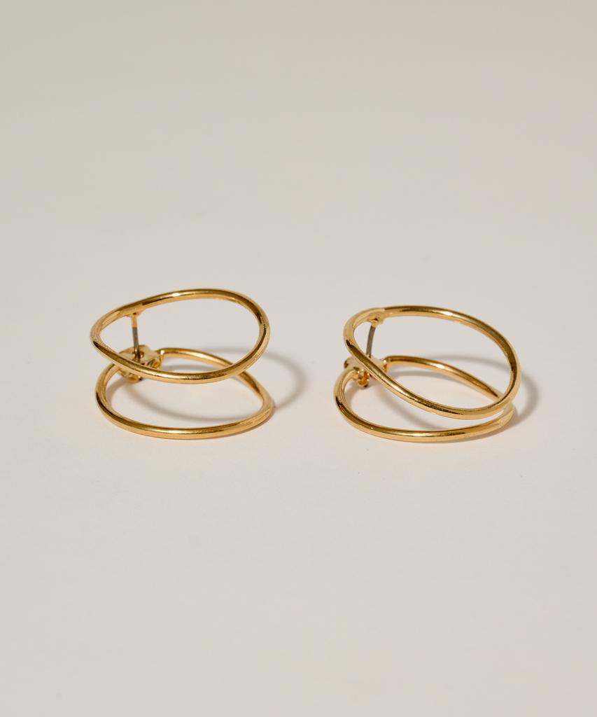 Novice Tokyo Double Nuance Circle Pierce / Gold