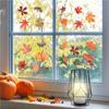 A84E-Erntedank Herbstlaub Fensteraufkleber Für Glasfenster Saisonale Herbstdekoration