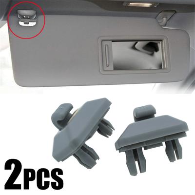 2x Car Sun Visor Clip Bracket Interior Sun Visor Hook for A1 A3 A4 A5 A7 Q3 Q5 B6 B7 B8 S4 S5 TT Gray 8E0857562A 8U0857562