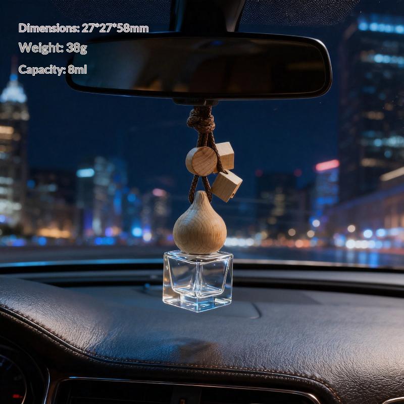 1Pcs Aromatherapy Essential Oil Bottle Hanging Car Perfume Bottle Ornament Auto Air Freshener Car Decoration Interior For Home