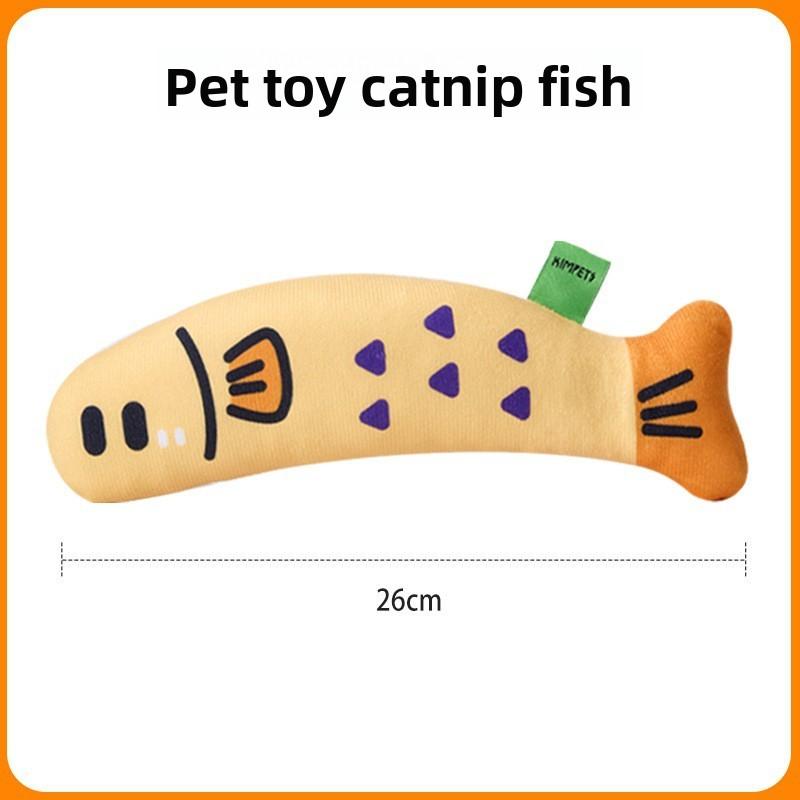 Cat Toys for Self-entertainment and Boredom, Catnip Simulation Fish, Little Cat Teeth Grinding and Cleaning, Cat Toys, Pet Cat Supplies