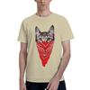 Gangster Cat unisex T Shirts Meowdy Cowboy Cat Creative Tee Shirt Short Sleeve O Neck 100% Cotton Gift Idea Tops T-Shirt