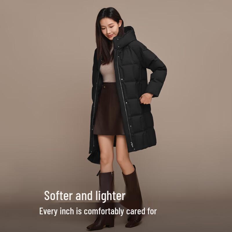 BOSIDENG B250244164 Business Elegant Bonded Hooded Down Jacket