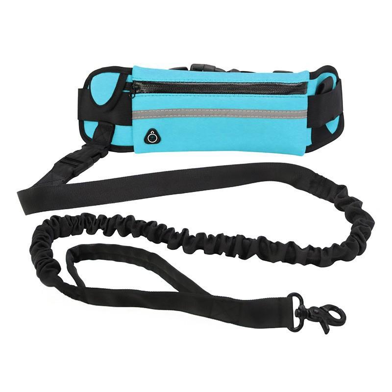 Guinzaglio per cani a mani libere per correre e camminare, guinzaglio riflettente con marsupio, cintura elastica retrattile, corda di trazione per cani, prodotti per animali domestici