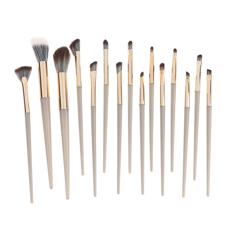 5-15Pcs Professional Eye Makeup Brush Set Non-irritating Soft Bristles for Highlight Nose Shadow Beginner Use