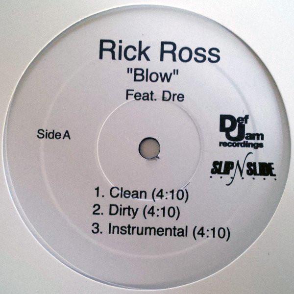 

12inch Record RICK ROSS - Blow NONE Def Jam Recordi 2006 US Rap & Hip-Hop/R&B Used