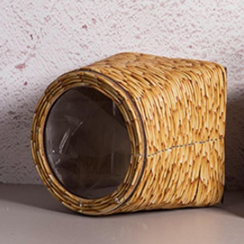 Hand Decorated Flower Pots, Indoor Rattan Plant Flower Pots, Desktop Decorations, Garden Flower Pots, And Flower Pots