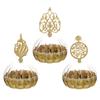 Creative Plastic Candy Box, Palace Banquet Wedding Candy Box, Electroplated Silver New European Plastic Storage Box
