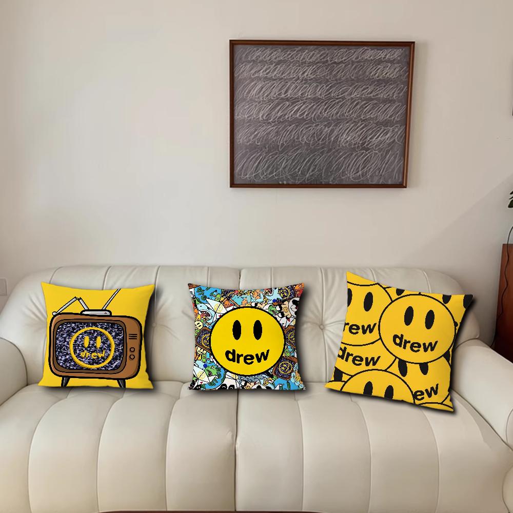 Fashion Brand Cool For Bedroom Car Coffee Shop Room Soft and Living Room D-Drew H-House Sofa Decorative Pillow Cover Case