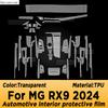 For MG RX9 2024 Panel Navigation Automotive Interior Screen TPU Protective Film Cover Anti-Scratch Sticker
