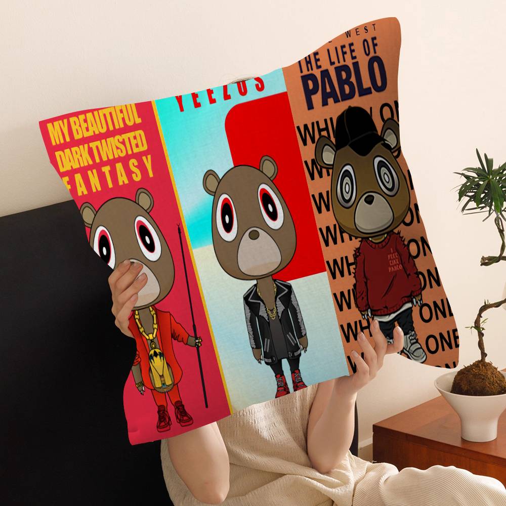 Kanye Ye West Rapper Pillow Cover Design cushion Cover decor Holiday Decorati