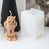 Home Decors Owl Candle Silicone Mould Sturdy Silicone Owl Shaped Candle Casting Mould for Professional and Beginners
