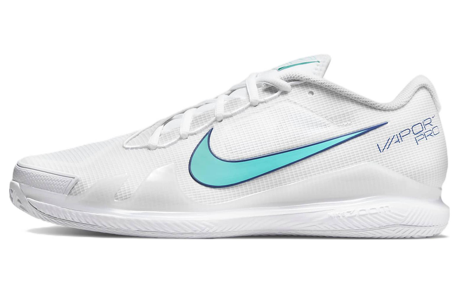 

Nike Air Zoom Vapor Pro Fabric Low top Tennis Shoes Men s White Blue CZ0219-141 43