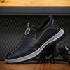 2025 Spring and Autumn New Men's Daily Casual Leather Shoes Men's Soft Leather Soft Sole Foot Sneakers Dad Shoes Since 10288