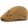 HT4825 Beret Spring Summer Autumn Cap for Men Women 100% Cotton Ivy Flat Cap Artist Painter Hat Male Female Adjustable Beret Cap