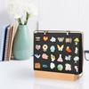 Pin Collection Storage Calendar Badge Earring Display Organiser 6 Pages Large Capacity Brooch Holder for Household Use