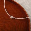 Flower Pearl Pendant 3mm Pearl Necklace Ec366N
