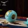 Yongfengyuan Furunci West Lake Blue Ceramic Tea Caddy Set