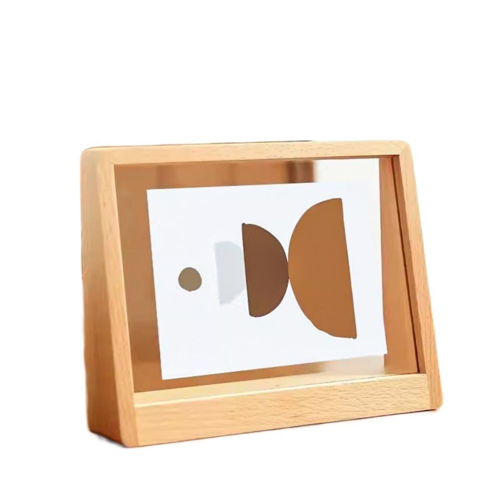 Wooden Photo Frame Stand Creative Photo Albums Desktop Decoration DIY Display Frame  Bedroom