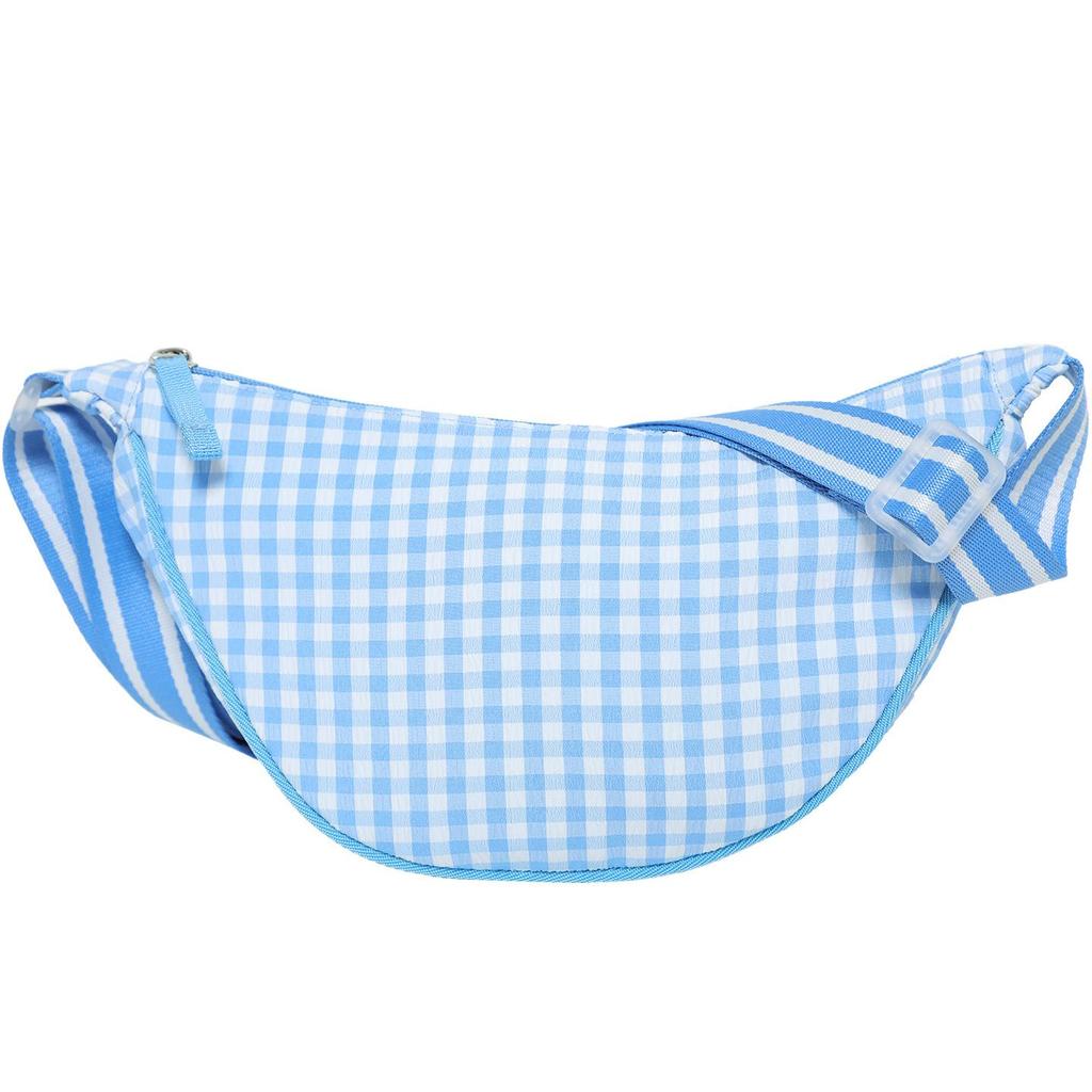 Checkered Dumpling Bag for Commuting Women, Trendy Crossbody Bag, Lightweight Small Crossbody Bag