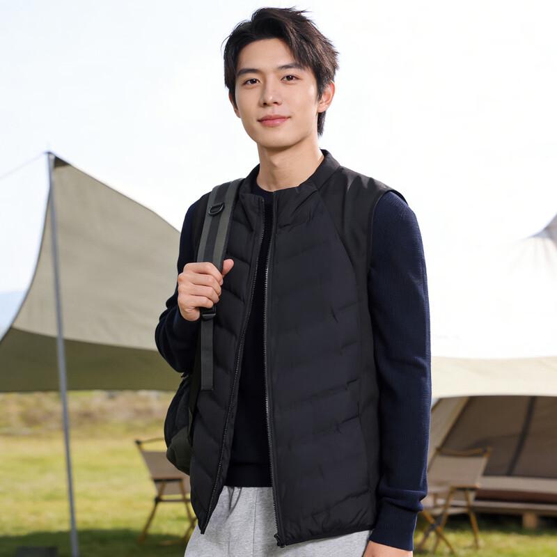Yalu Men's Minimalist Stand-Collar Duck Down Vest