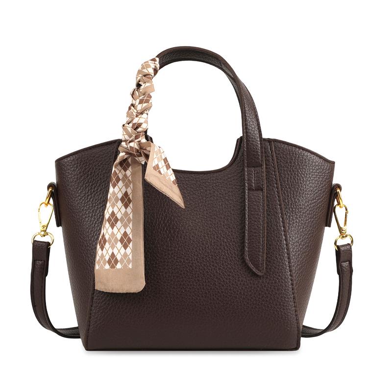 Модная женская высококачественная универсальная сумка через плечо кофейный