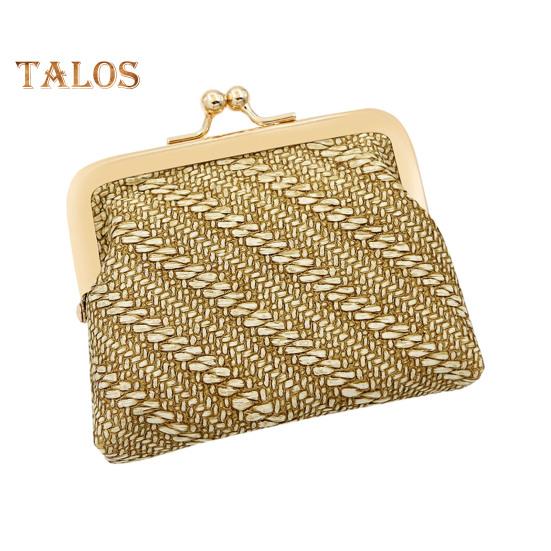 

Мини-портативный кошелек для монет из искусственной кожи с замком-поцелуем, многоцелевой кошелек для ключей, наушников, безделушек, помады, косметических принадлежностей, сумка для хранения с жёлтый