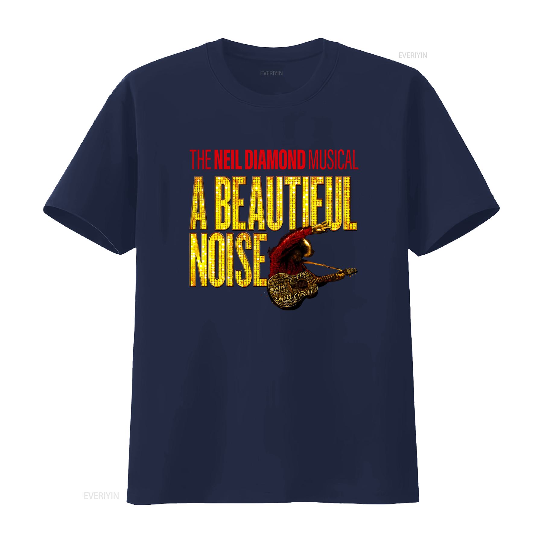 ZheXiong TEE De Neil Diamond A Beautiful Noise Musical T-shirt Idee&euml;n Broadway Liefhebber hoodie vintage Gewassen Veelzijdig grafisch Unisex Stijlvol L